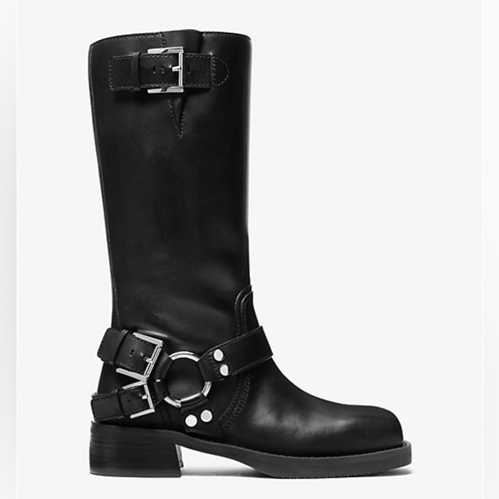 MICHAEL MICHAEL KORS Crosby Leather Moto Boot